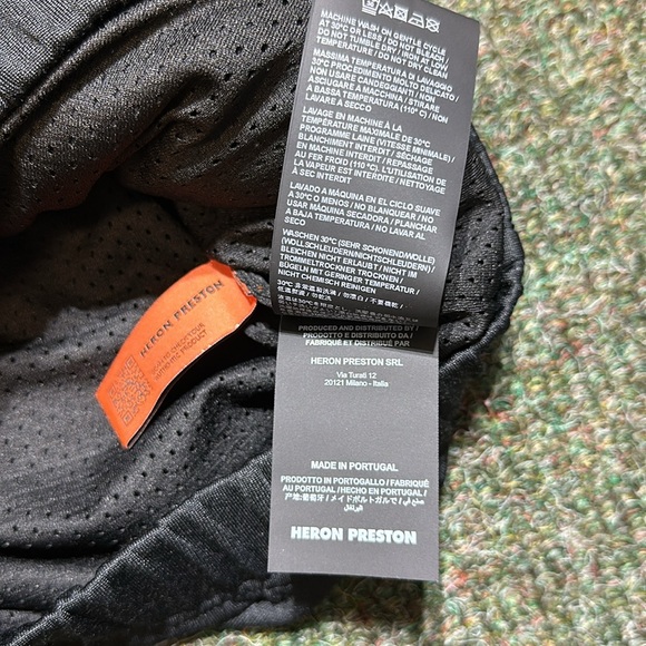 Heron Preston Logo Tape Zip Up Track Top 'Black' - Picture 8 of 16